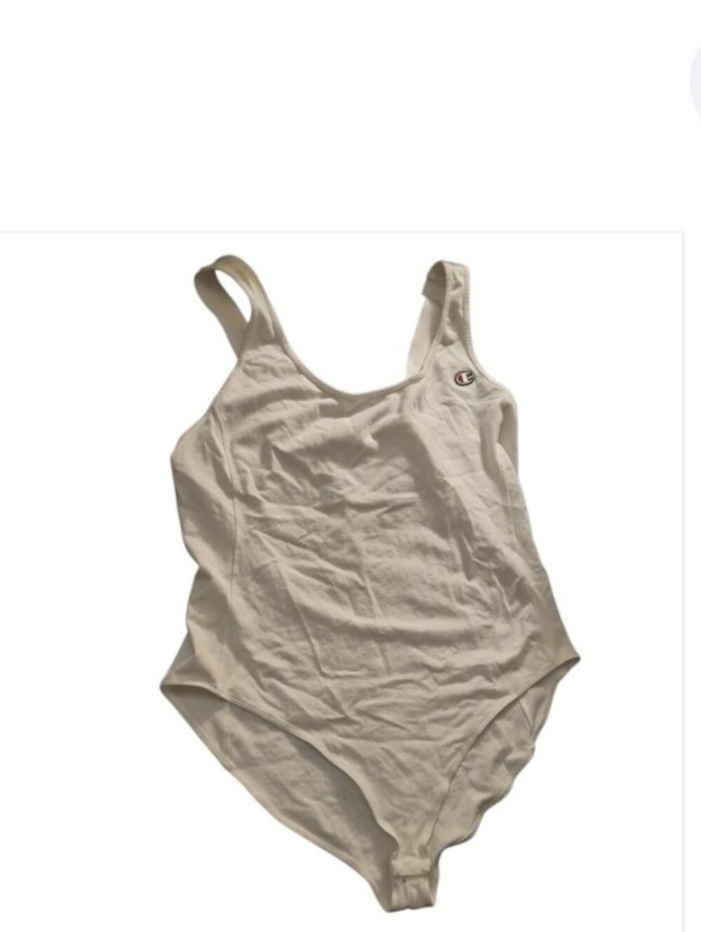 Champion Cream One-Piece Women Bodysuit Nwt